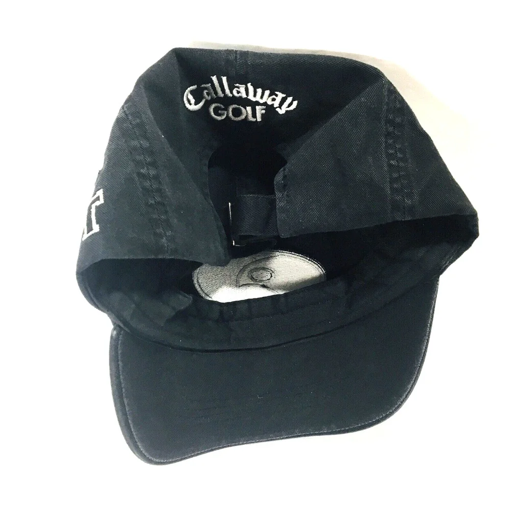 Callaway Big Logo Golf VFT Hat Cap Strap Back Adjust Black White